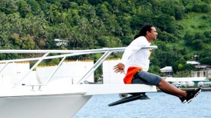 Polamalu says he feels most connected to the islands during two fishing trips.